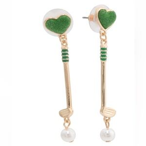 Betsey Johnson Golf Club Drop Earrings